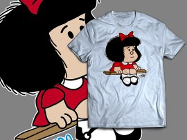 C - CAMISETA ADULTO MAFALDA