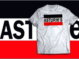 CAMISETA ADULTO ASTURIES FRANJAS