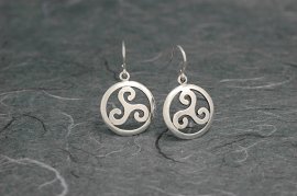 PENDIENTES COLGAR TRISQUEL PLATA