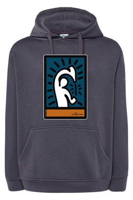 SUDADERA CAPUCHA CUADRO SIDRIN