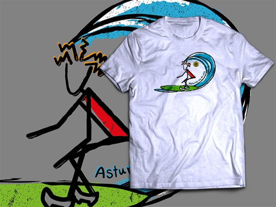 2022 CAMISETA SURFERO ASTURIAS